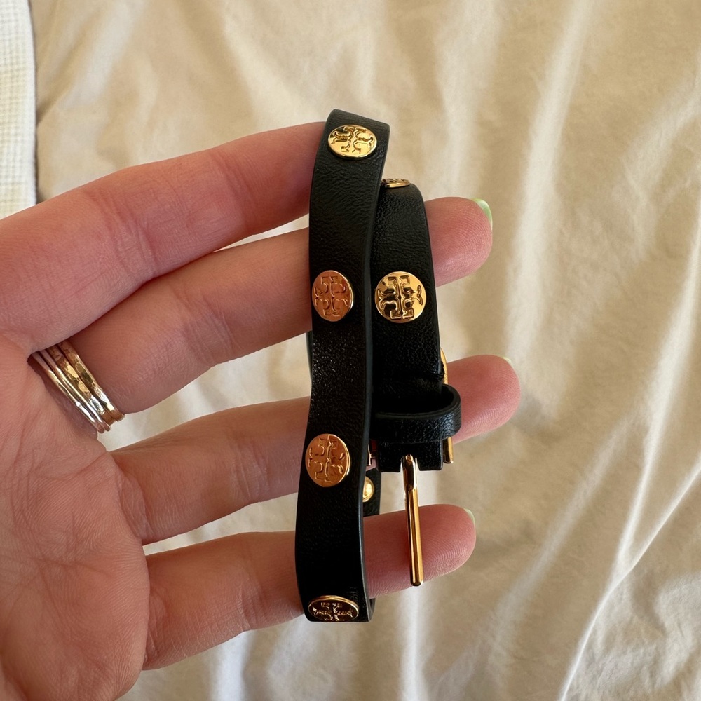 Tory Burch Black and Gold Bracelet